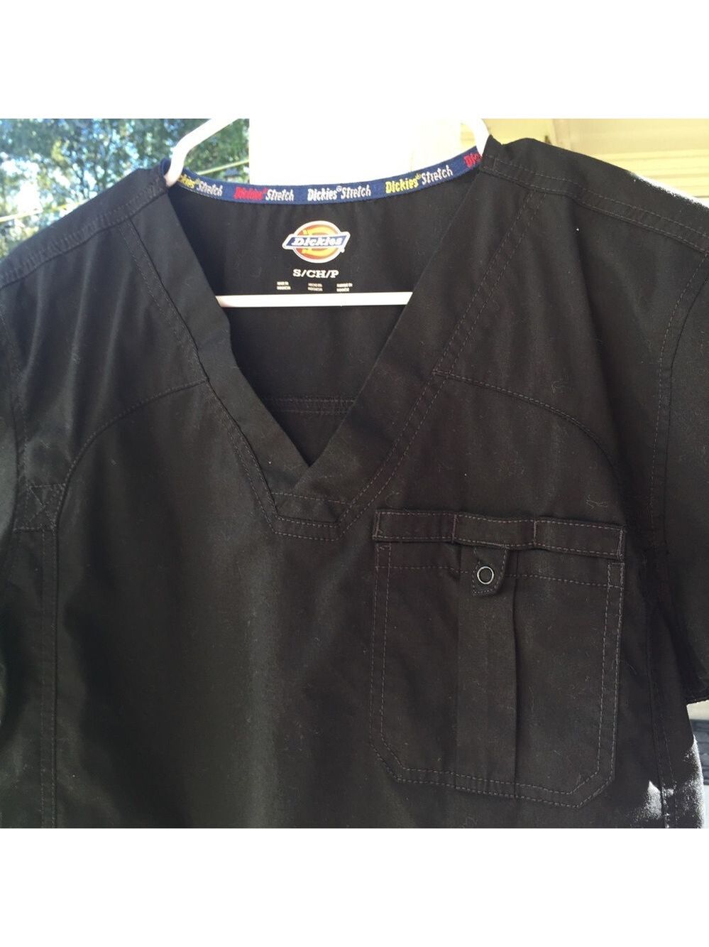 NEW Dickies Black Nursingโ Scrub Uniform Size Small Petite - Picture 3 of 10